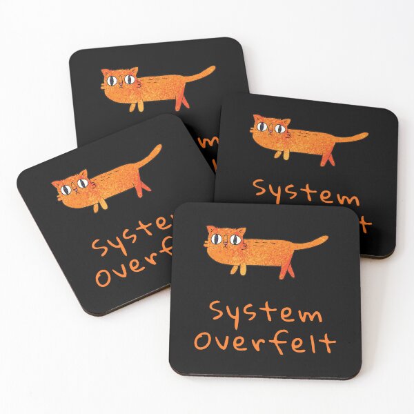 Item preview, Mood System Cats – System Overfelt Cat Meme designed and sold by ContigoART.