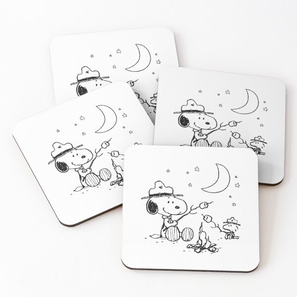 Item preview, Peanuts - Snoopy and Woodstore Camping with Smores T-Shirt designed and sold by Badriiiii.
