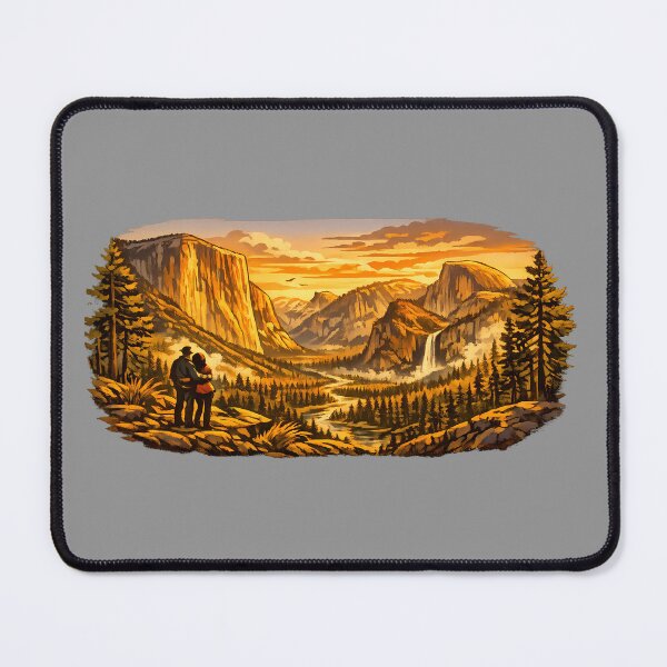 Item preview, Adventure Together Yosemite Valley Adventure Couple Tee designed and sold by KristenosNehk.