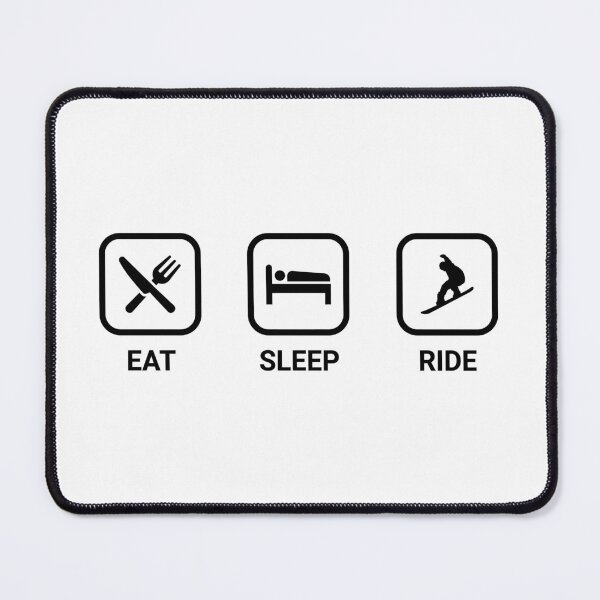 Item preview, Eat Sleep Ride Minimalist Ski Snowboard designed and sold by Craft99.