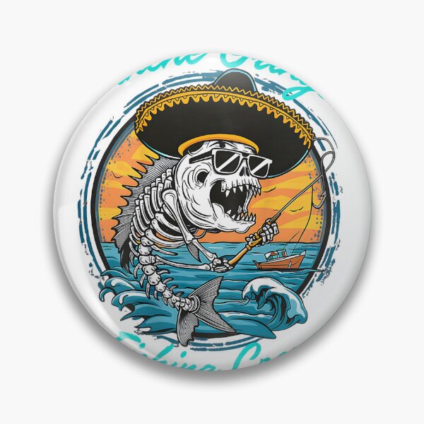 Artikelvorschau, Pinche Gringo Fishing Crew (Rückseite) T-Shirt entworfen und verkauft von JJLetterDesigns.