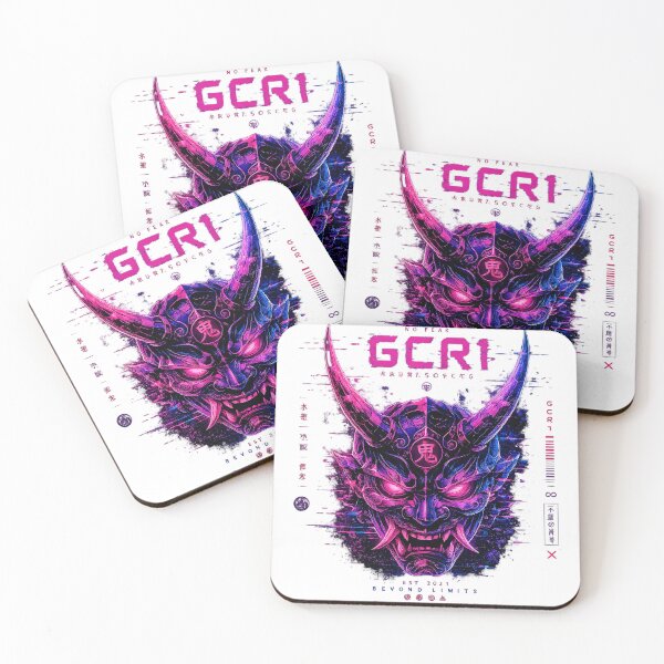 Item preview, GCR1 No Fear Oni | Neon Cyber Hannya Mask Streetwear Design designed and sold by GCR1.