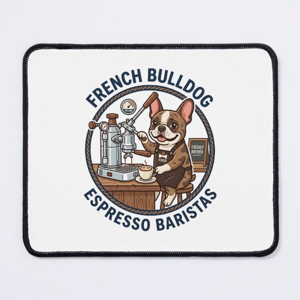 Item preview, French Bulldog Espresso Baristas Coffee Latte Art designed and sold by PictoVibe.