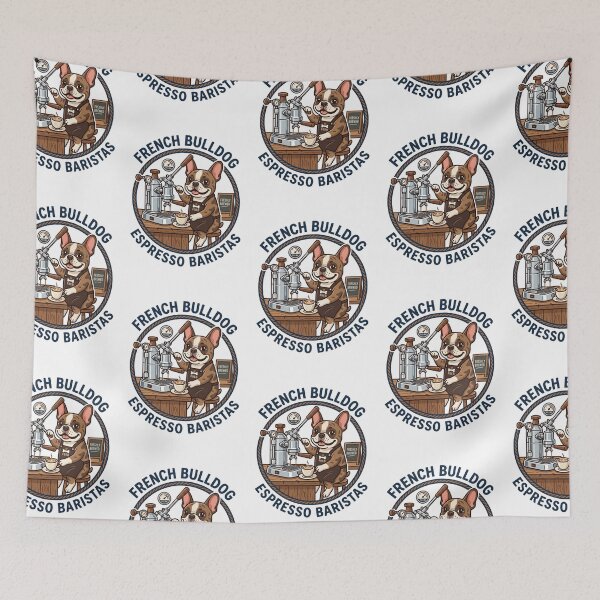 Item preview, French Bulldog Espresso Baristas Coffee Latte Art designed and sold by PictoVibe.