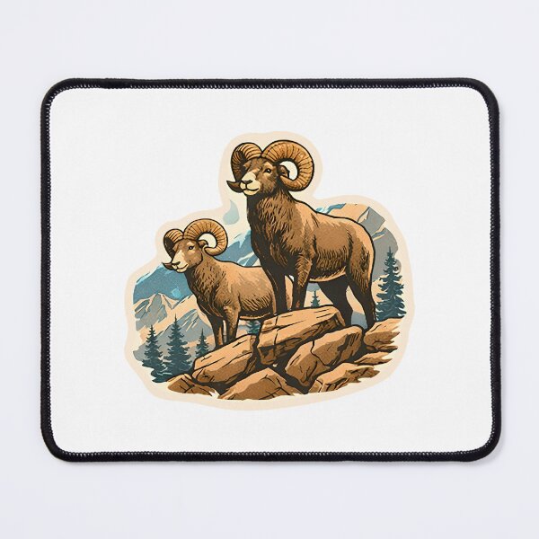 Item preview, Bighorn Sheep Watercolor designed and sold by ChemicalXShop.