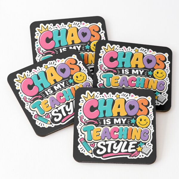 Item preview, Chaos Is My Teaching Style Funny Teacher Sticker designed and sold by FestivityFinds.