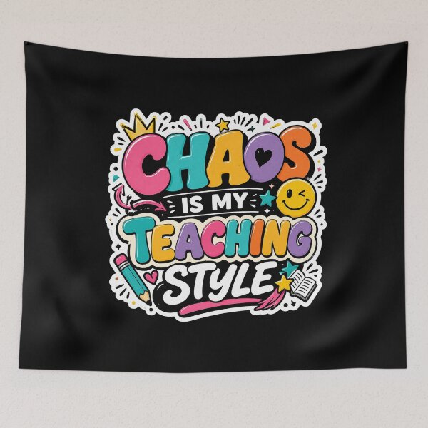 Item preview, Chaos Is My Teaching Style Funny Teacher Sticker designed and sold by FestivityFinds.