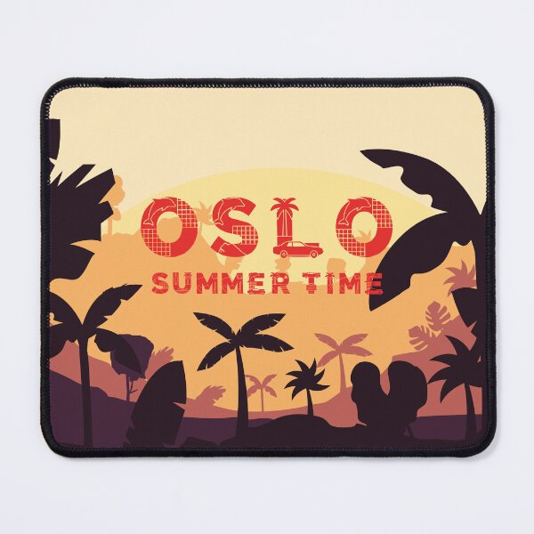 Item preview, Oslo Summer Time Tropical Synthwave Sunset designed and sold by UTkiKK.