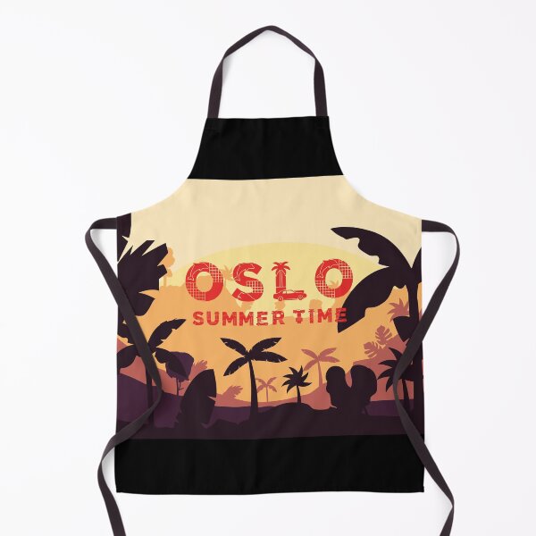 Item preview, Oslo Verano Tiempo Tropical Synthwave Puesta de Sol designed and sold by UTkiKK.