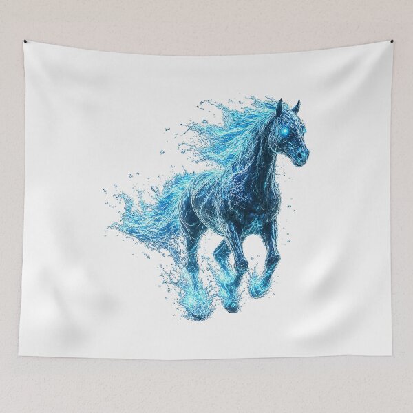 Item preview, AquaStorm Mane: The Galloping Water Stallion designed and sold by BlissBlvdShop.