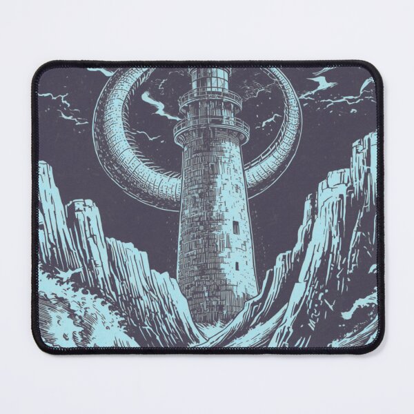 Item preview, Sea Serpent Around Lighthouse Vintage T-Shirt | Nautical Ocean Mythology Engraving Art designed and sold by Vvmd.