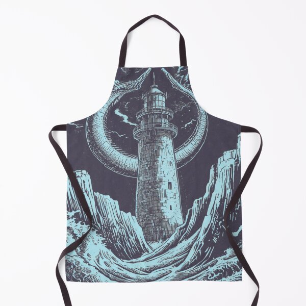 Item preview, Sea Serpent Around Lighthouse Vintage T-Shirt | Nautical Ocean Mythology Engraving Art designed and sold by Vvmd.