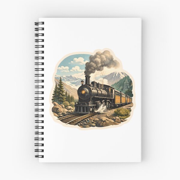 Item preview, Silverton Durango Narrow Gauge Railroad Watercolor designed and sold by ChemicalXShop.