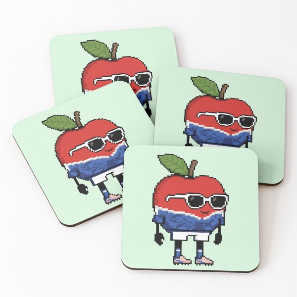 Item preview, Apple Pixel in a Soccer Uniform 5 designed and sold by White Rim Mates.
