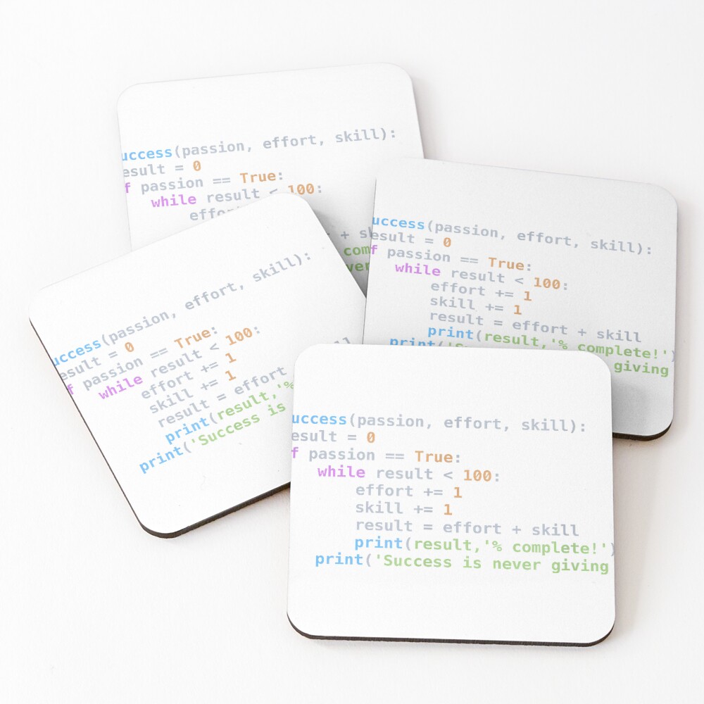 Item preview, Coasters (Set of 4) designed and sold by JJLetterDesigns.