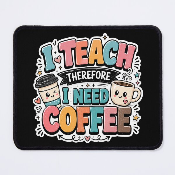 Item preview, I Teach Therefore I Need Coffee Teacher Sticker designed and sold by FestivityFinds.