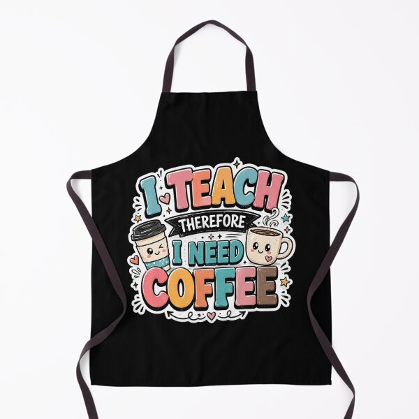 Item preview, I Teach Therefore I Need Coffee Teacher Sticker designed and sold by FestivityFinds.