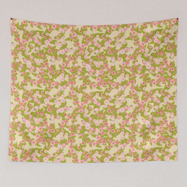 Item preview, Pink Floral Seamless Pattern - Vintage Flower Art Background designed and sold by Potattoo.