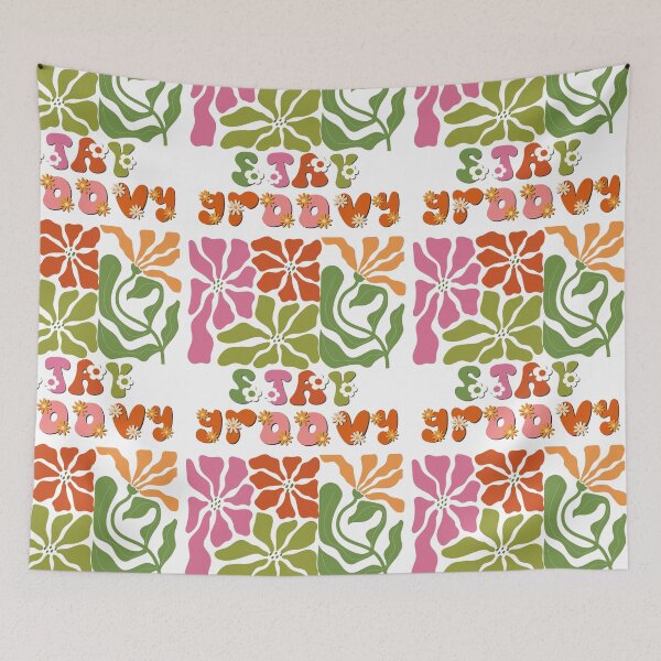 Item preview, Stay Groovy Abstract Flower Pattern designed and sold by shazdesign24.