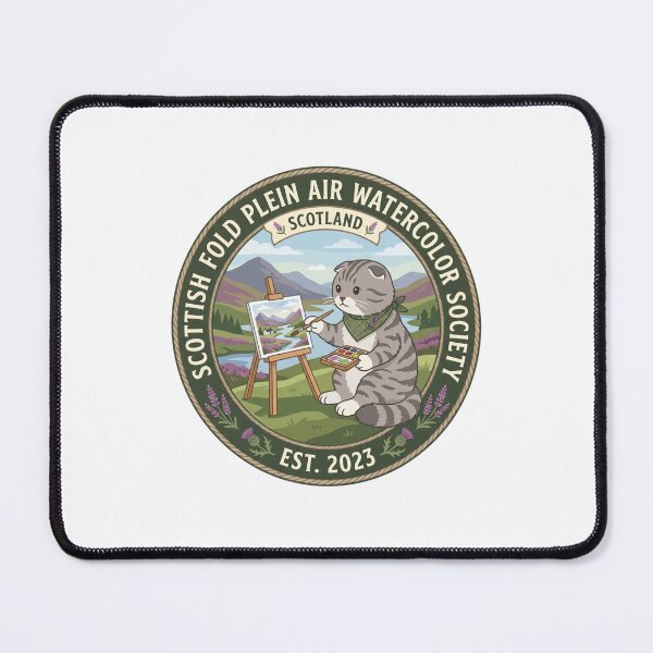 Item preview, Scottish Fold Plein Air Watercolor Society Easel Paint designed and sold by PictoVibe.