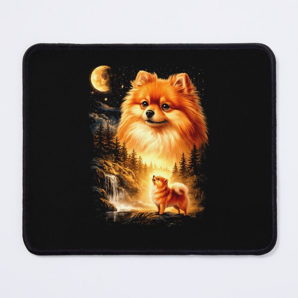 Item preview, Pomeranian Howling to The Moon Vintage 90s designed and sold by suhairee-studio.