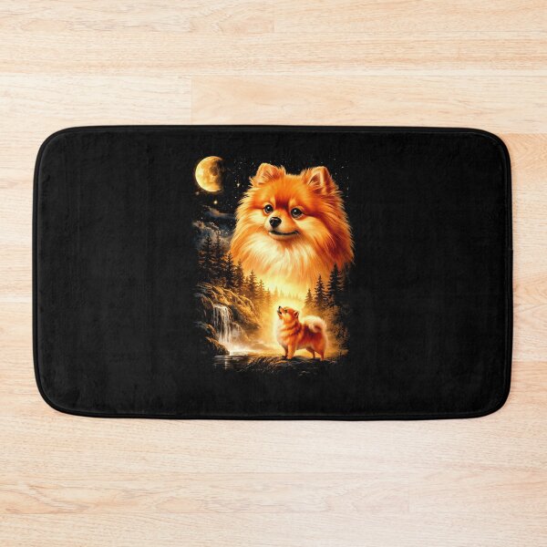 Item preview, Pomeranian Howling to The Moon Vintage 90s designed and sold by suhairee-studio.