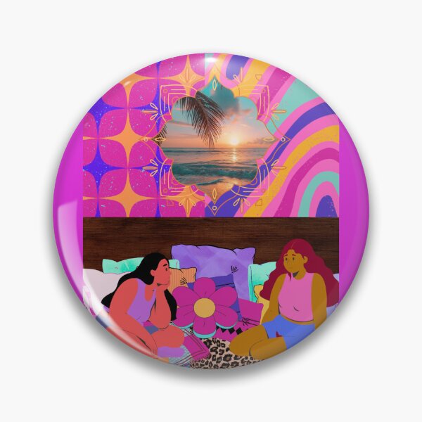 Item preview, Pink Groovy Hangout  designed and sold by artbyomega.