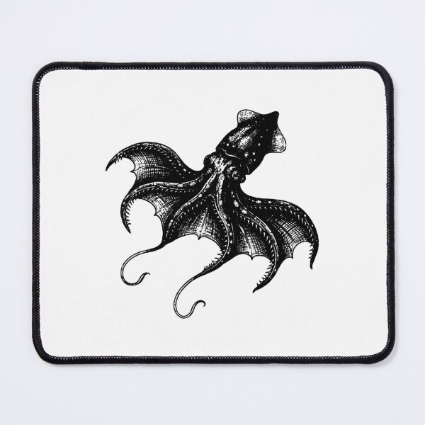 Item preview, Vintage Woodcut Vampire Squid Illustration designed and sold by DuckOddity.