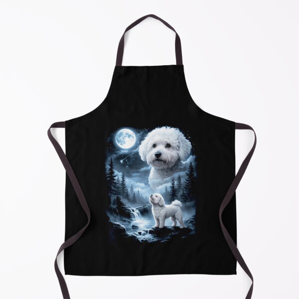 Item preview, Bichon Frise Howling to The Moon Vintage 90s designed and sold by suhairee-studio.