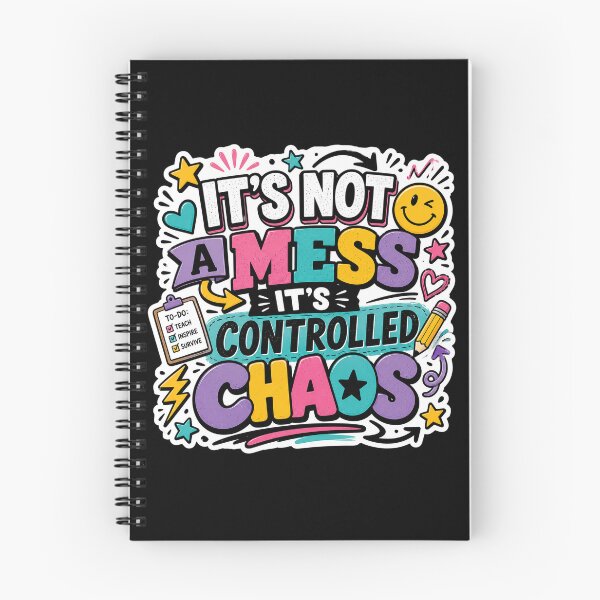 Item preview, It's Not A Mess It's Controlled Chaos Teacher Sticker designed and sold by FestivityFinds.