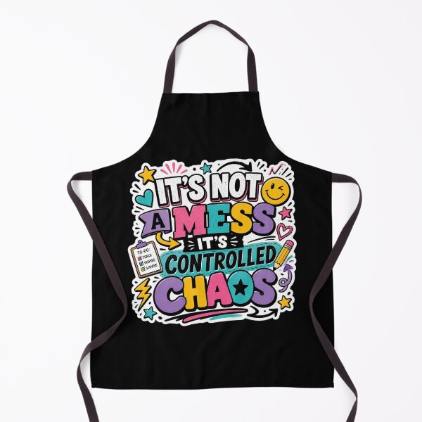 Item preview, It's Not A Mess It's Controlled Chaos Teacher Sticker designed and sold by FestivityFinds.