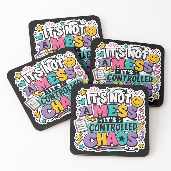Item preview, It's Not A Mess It's Controlled Chaos Teacher Sticker designed and sold by FestivityFinds.