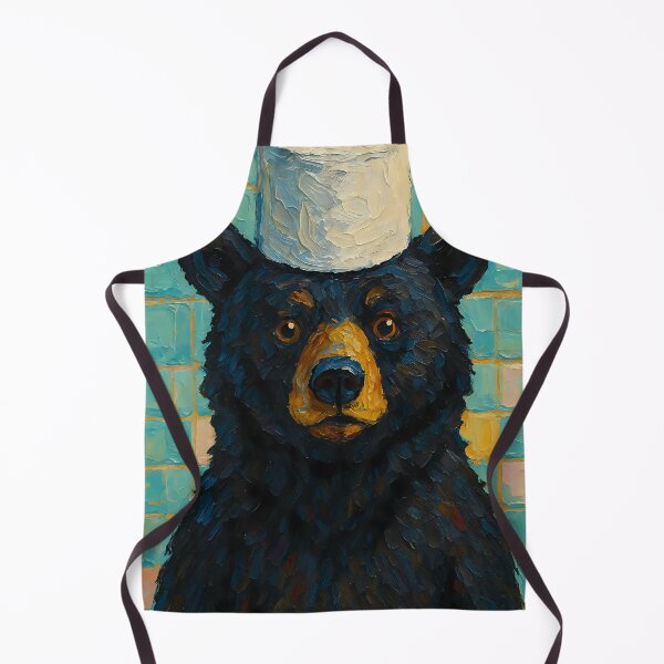 Item preview, Abstract Painting of Bear Balancing Act | Whimsical Cute Bear Illustration | Colorful Modern Woodland Animal Wall Art Print designed and sold by PaintedPixels01.