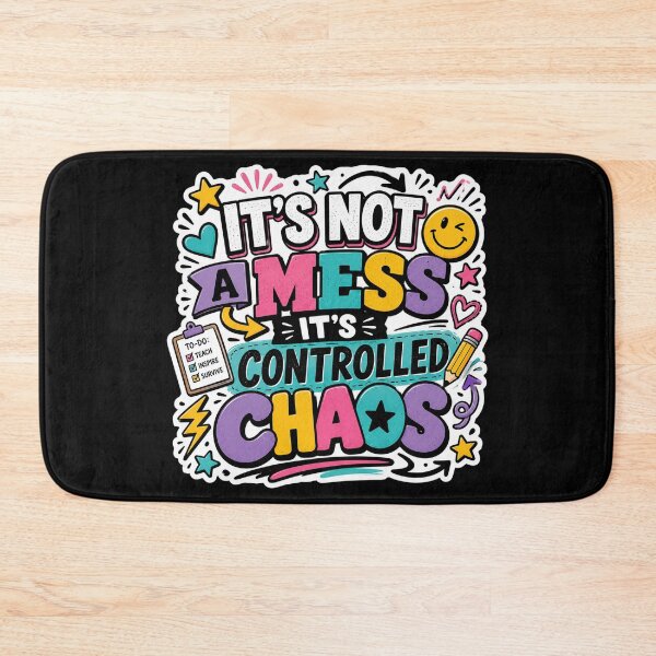 Item preview, It's Not A Mess It's Controlled Chaos Teacher Sticker designed and sold by FestivityFinds.