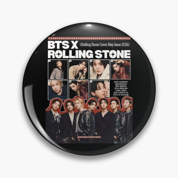 Item preview, BTS Rolling Stone Vintage Cover Edit designed and sold by moamaxshop.