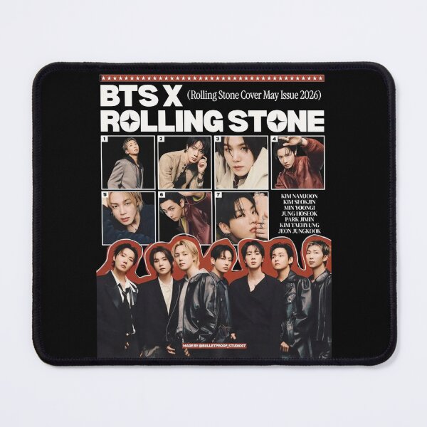 Item preview, BTS Rolling Stone Vintage Cover Edit designed and sold by moamaxshop.