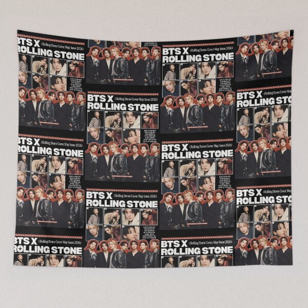 Item preview, BTS Rolling Stone Vintage Cover Edit designed and sold by moamaxshop.