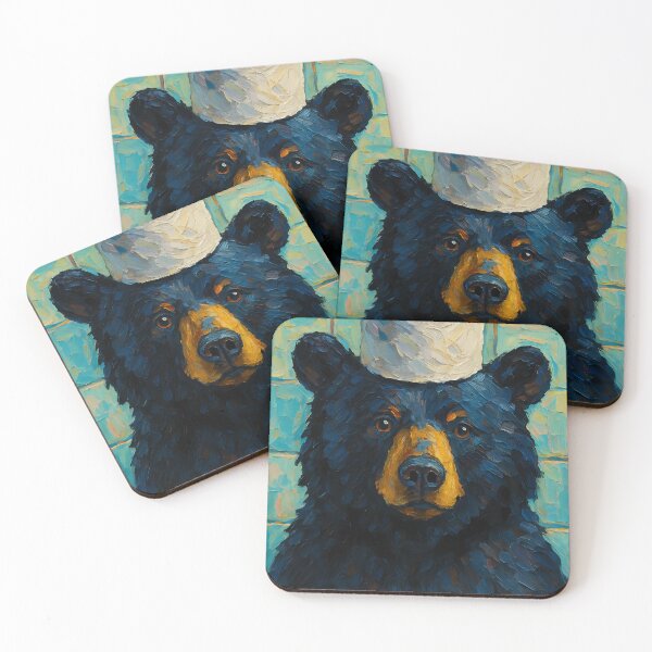 Item preview, Abstract Painting of Bear Balancing Act | Whimsical Cute Bear Illustration | Colorful Modern Woodland Animal Wall Art Print designed and sold by PaintedPixels01.