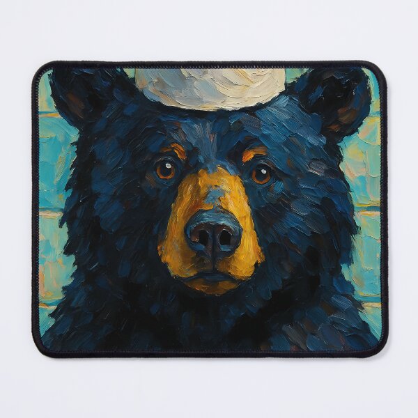Item preview, Abstract Painting of Bear Balancing Act | Whimsical Cute Bear Illustration | Colorful Modern Woodland Animal Wall Art Print designed and sold by PaintedPixels01.