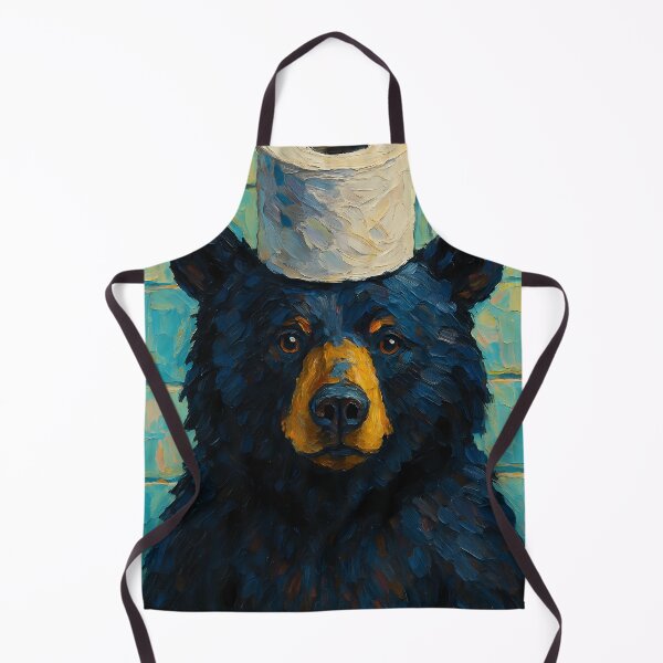 Item preview, Abstract Painting of Bear Balancing Act | Whimsical Cute Bear Illustration | Colorful Modern Woodland Animal Wall Art Print designed and sold by PaintedPixels01.