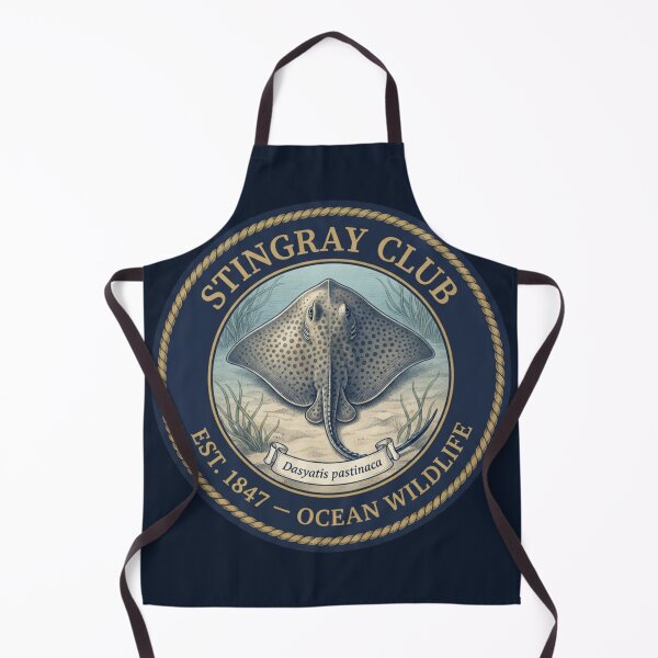 Artikelvorschau, Vintage-Abzeichen des Stingray Clubs, Meereskunst entworfen und verkauft von CalmCapy Co.