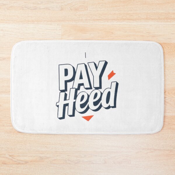 Aperçu de l'œuvre Pay Heed Modern Typography Design créée et vendue par MystiColo.