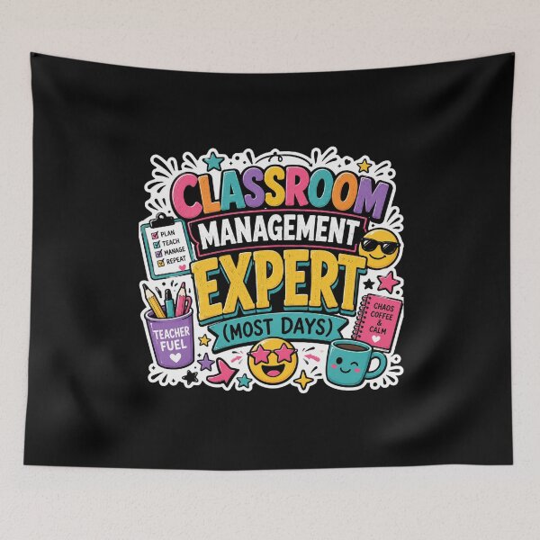 Item preview, Classroom Management Expert (Most Days) Sticker | Funny Teacher Sticker For Laptops, Water Bottles & Teachers designed and sold by FestivityFinds.
