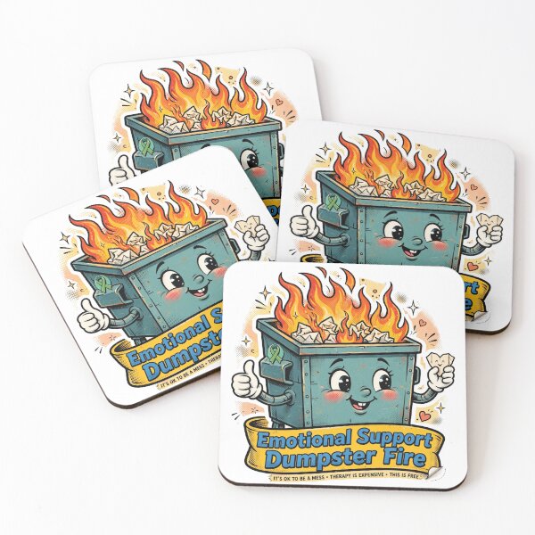 Item preview,  Emotional Support Dumpster Fire designed and sold by HAYA6395.