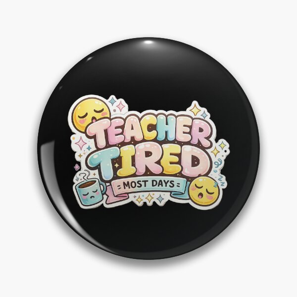 Item preview, Teacher Tired (Most Days) Sticker | Funny Teacher Sticker For Laptops, Water Bottles & Teacher Gifts designed and sold by FestivityFinds.