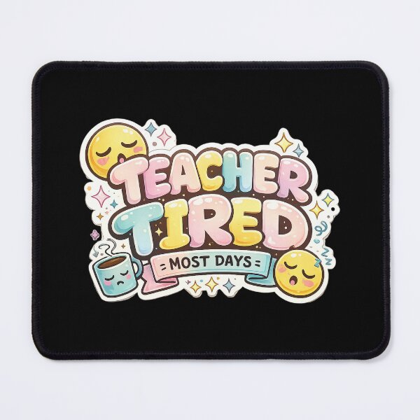 Item preview, Teacher Tired (Most Days) Sticker | Funny Teacher Sticker For Laptops, Water Bottles & Teacher Gifts designed and sold by FestivityFinds.