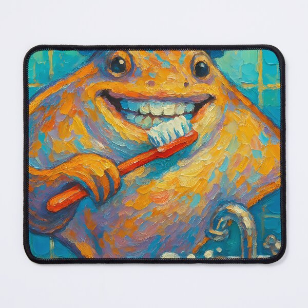 Item preview, Abstract Painting of Toothy Stingray | Whimsical Cute Ocean Creature Illustration | Colorful Modern Coastal Wall Art Print designed and sold by PaintedPixels01.