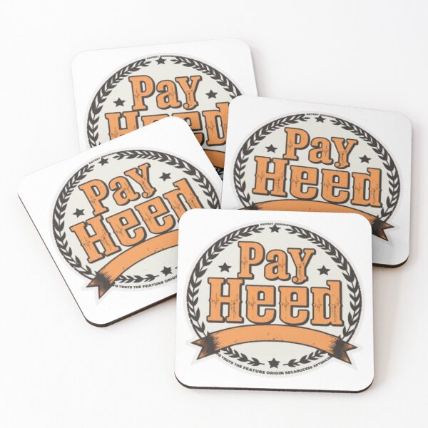 Item preview, Pay Heed Vintage Laurel Badge Design designed and sold by MystiColo.