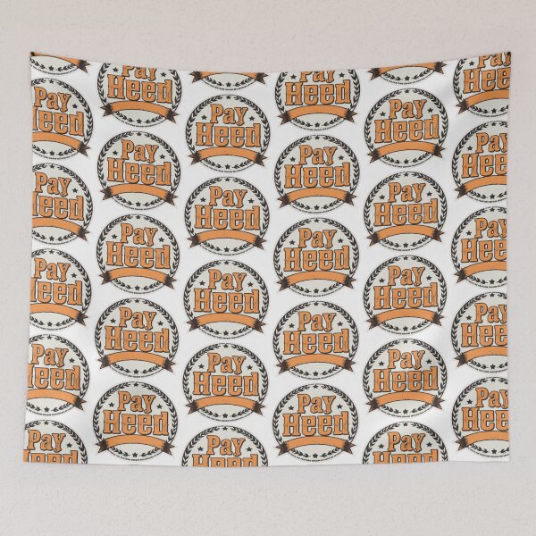 Item preview, Pay Heed Vintage Laurel Badge Design designed and sold by MystiColo.
