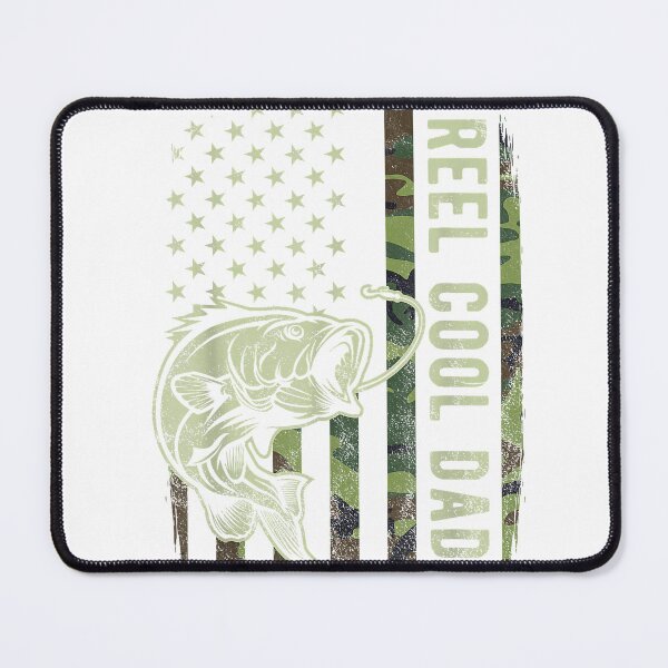 Item preview, Reel Cool Dad Camouflage American Flag Bass Fish Fisherman T-Shirt designed and sold by JJLetterDesigns.